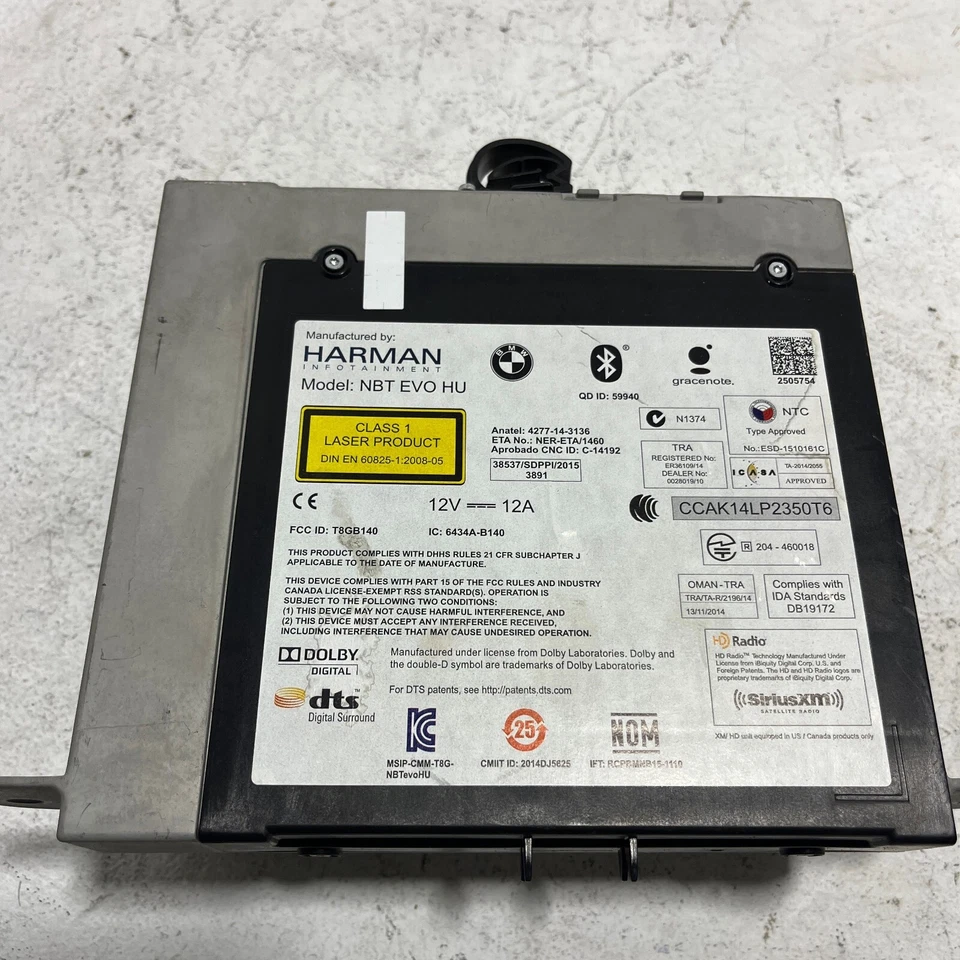 BMW 330i xDrive 2017-2019 receptor de radio navegación reproductor de CD unidad principal OEM Foto 2 de 4