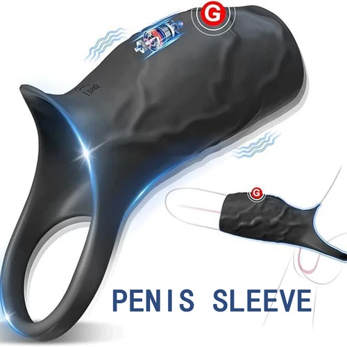 MALE-Electric-Penis-Enlarger-Stretcher Sleeve-Penis-Extender-Girth-Enhancer US - Picture 2 of 13