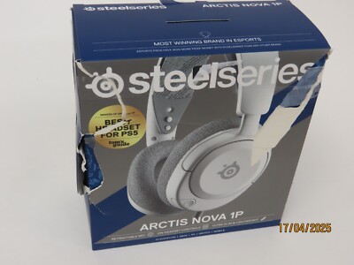 SteelSeries Arctis Nova 1P Over-Ear Gaming Headset - White (61612) [DI76]