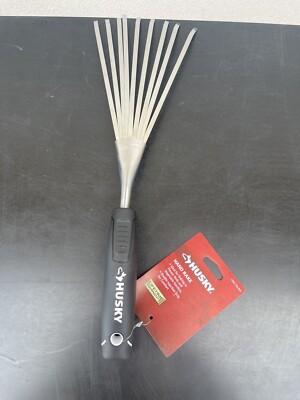 Husky 6.2 in Hand Rake Double Injection Grip Handle Stainless Steel 1006 728 893