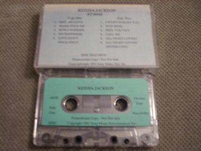 RARE ADV PROMO Keisha Jackson CASSETTE TAPE Keisha r&b Body NPG  