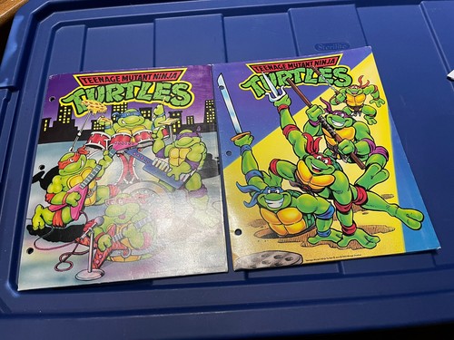 Vintage Mead Trapper Portfolios Ninja Turtles Batman Lot Of 7 90's Folders - Picture 4 of 4