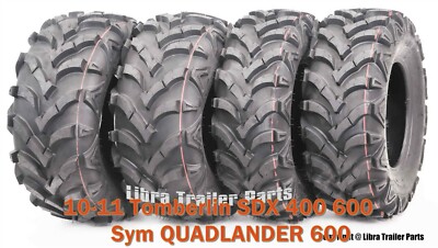 25X8X12 25X10X12 ATV Mud Tires fit 10-11 Tomberlin SDX400 600 Sym QUADLANDER 600