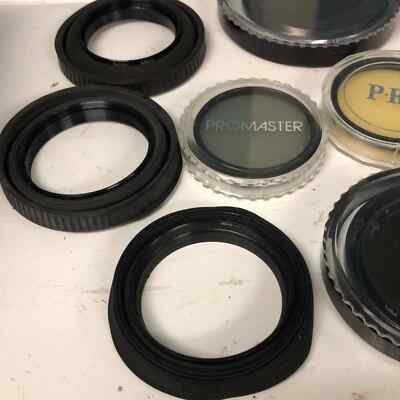 Lot of camera lenses etc Promaster Pro Hoya bundle of accessories