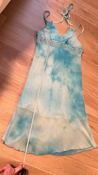 türkis-farbenes Sommer-Kleid, Grösse S