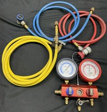 Snap-on R134a Air Conditioning Ac Dual Refrigerant Manifold Test Gau Cln075490 Snap-on R134a Air Conditioning Ac Dual Refrigerant Manifold Test Gau Cln075490
