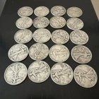 20 Coin Lot Walking Liberty Half Dollar 50c - 90% Silver - $10 Face Value