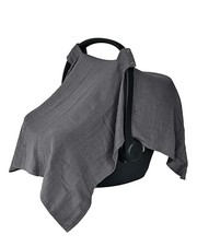 Car Seat Cover Baby - Organic Cotton - Carseat Covers Baby - Carseat Soft Grey