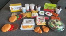 McDonald  s Play Food Toy Lot CDI Nuggets Pie Apples Drink Cookies Salad Fries