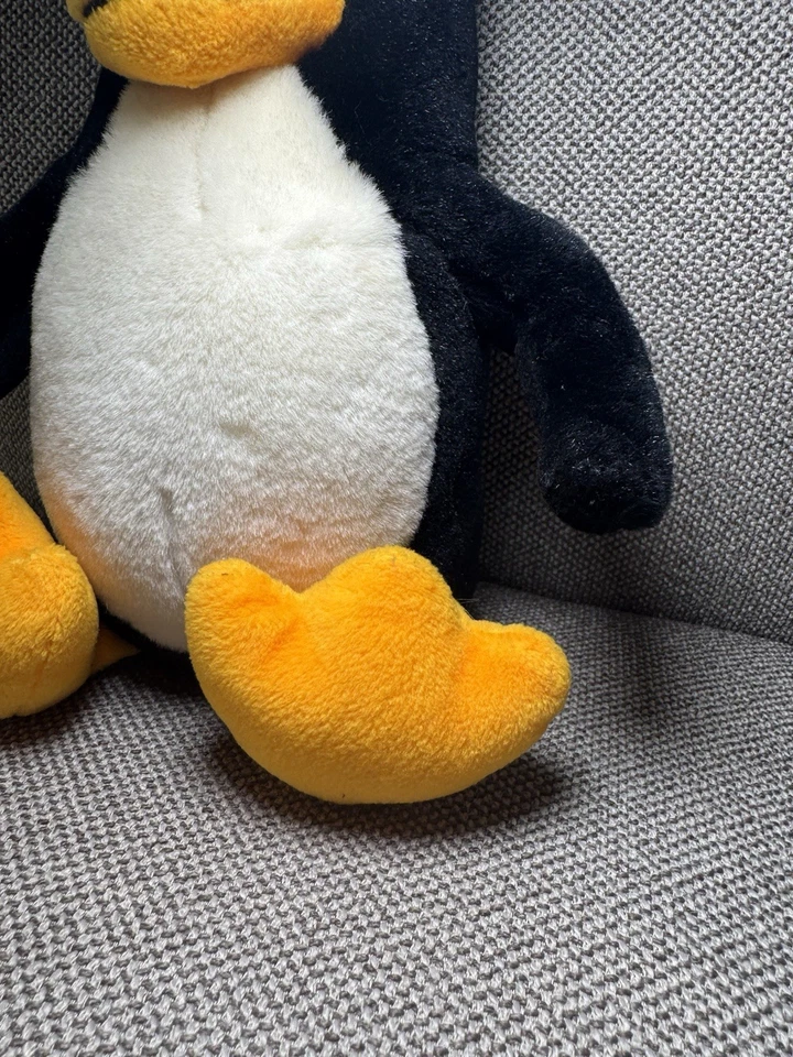 Linux Tux Penguin Power Plush Vintage 1998 Mascot 13” NOS With Tag - Image 4 of 4