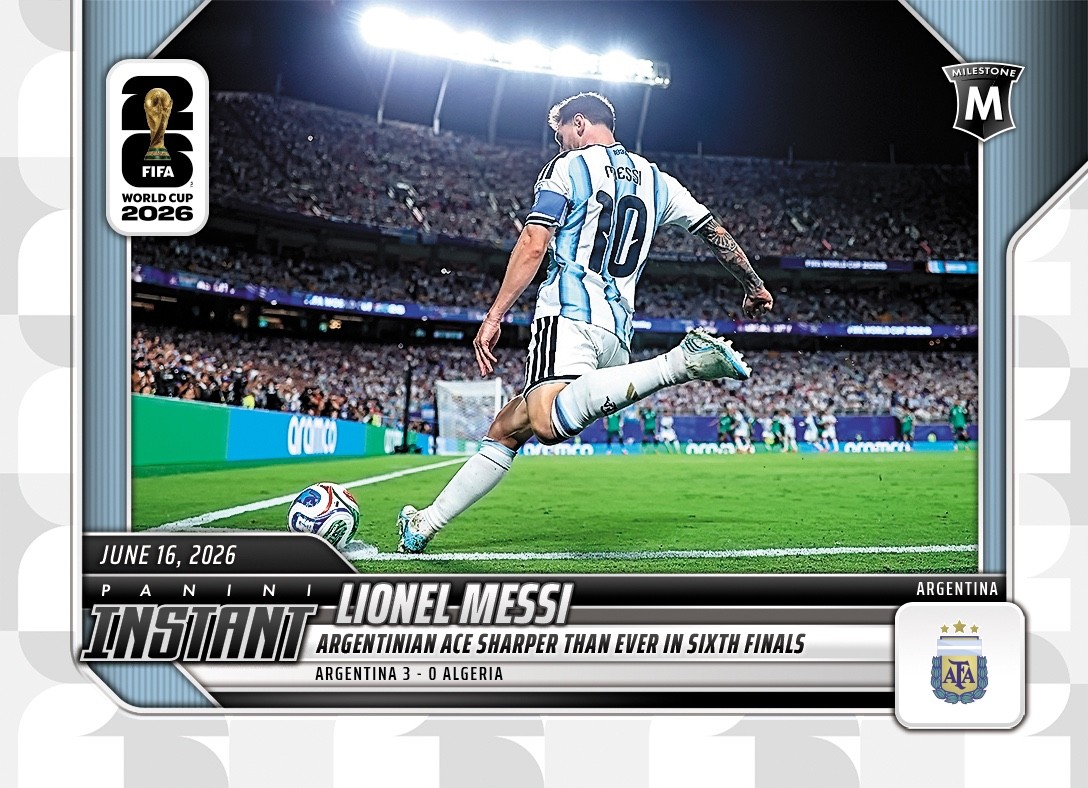 2026 Panini Instant FIFA World Cup #45 Lionel Messi Argentina - In Hand view 1