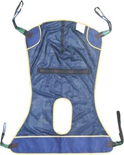 Patient Lift Sling with Opening (550lb Capacity)-Lifting Aid Straps