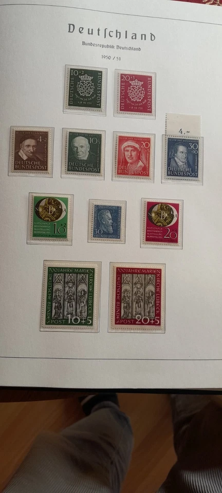 Bund postfrisch 1949-1972 komplett ohne Posthorn 20* BPP Schlegel 2 Kurzbefunde  - Bild 4 von 4