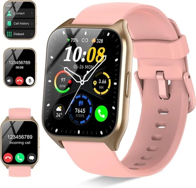 DUSONLAP Smart Watch for Women Answer/Make Calls, 1.85" Touch Screen Fitness Watch with