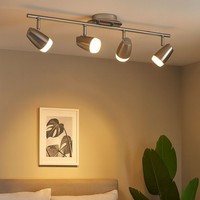 Deckenleuchte Spotleiste Deckenlampe Schwenkbar Led Wohnzimmerlampe Chrom L 58Cm