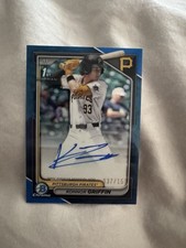 Konnor Griffin Bowman Draft 1st Bowman Auto Blue Wave Refractor #/150