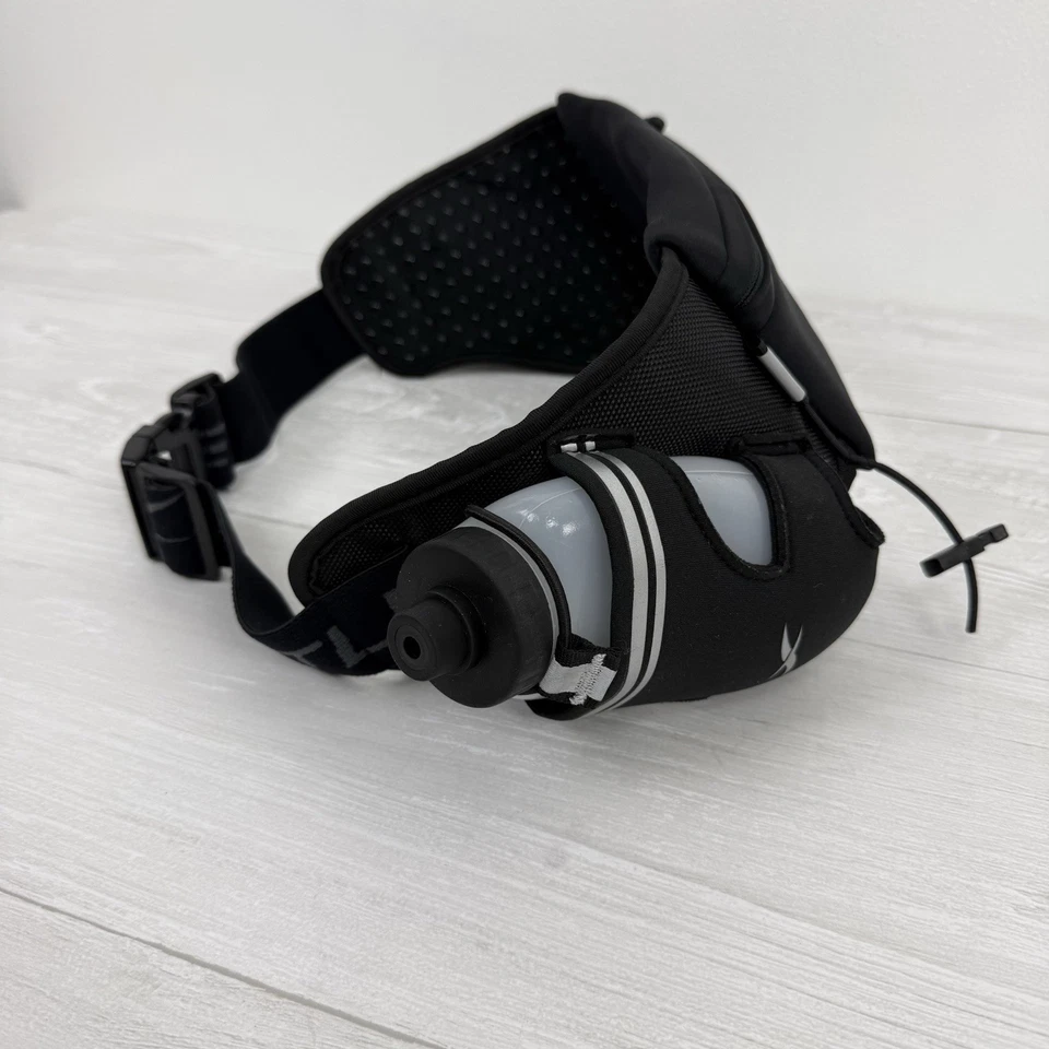 Cinturón de running de hidratación Fitletic con dos botellas de agua de flujo rápido de 8 oz negro Foto 4 de 4