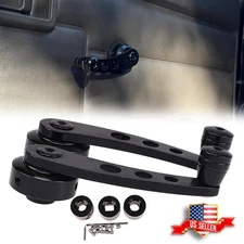 Billet Black Aluminum Manual Car SUV Window Door Winder Glass Handle Crank 2Pcs