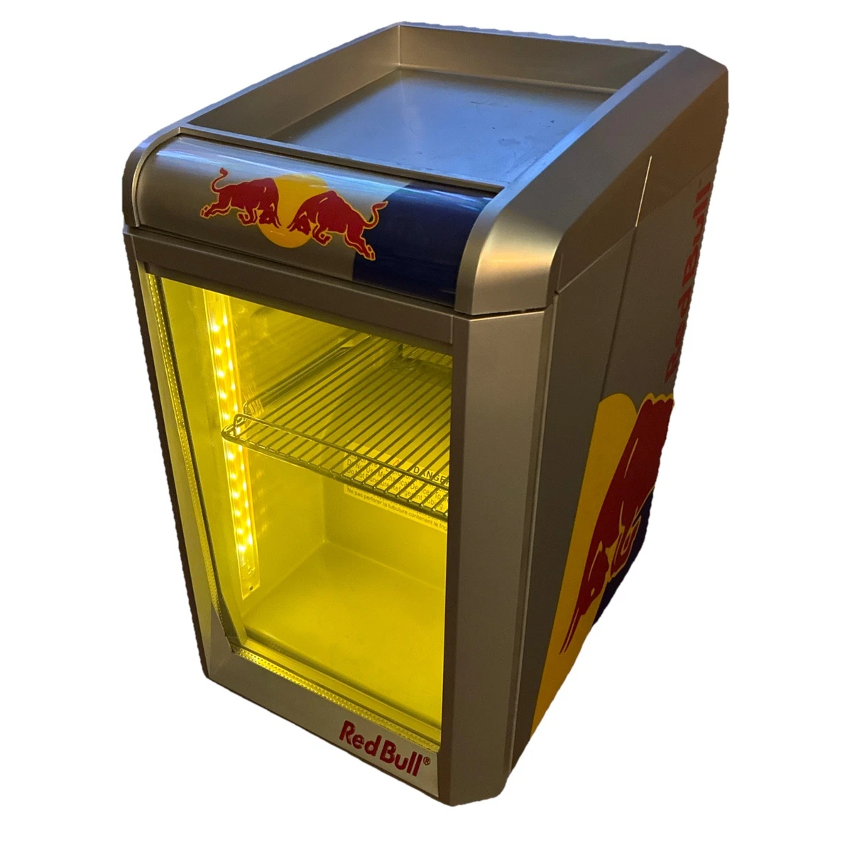 Red Bull Mini Fridge Lighted Cooler RB-GDC ECO LED Tested