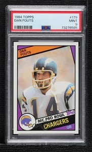 1984 Topps Dan Fouts #179 PSA 9 MINT HOF