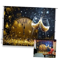 7x5ft Vinyl New Year Backdrops for Photography Cocktail Wine Party Photoshoot