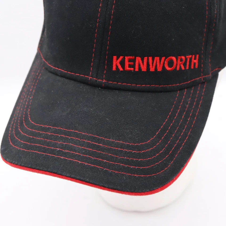 Gorra Kenworth negra y roja elástica ajustada adulto talla única Foto 3 de 4