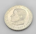 Coin FRG 5 Mark-Joseph Freiherr von Eichendorff 1788-1857-Silver-1957