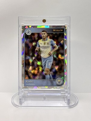 Rodri Merlin Cracked Ice FC Man City Topps UCL 2024/25 Insert - RARE