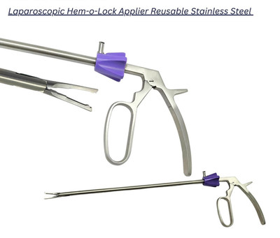 Laparoscopic Hem-o-Lock Applier 5mm/10mm Reusable Stainless Steel Instrument