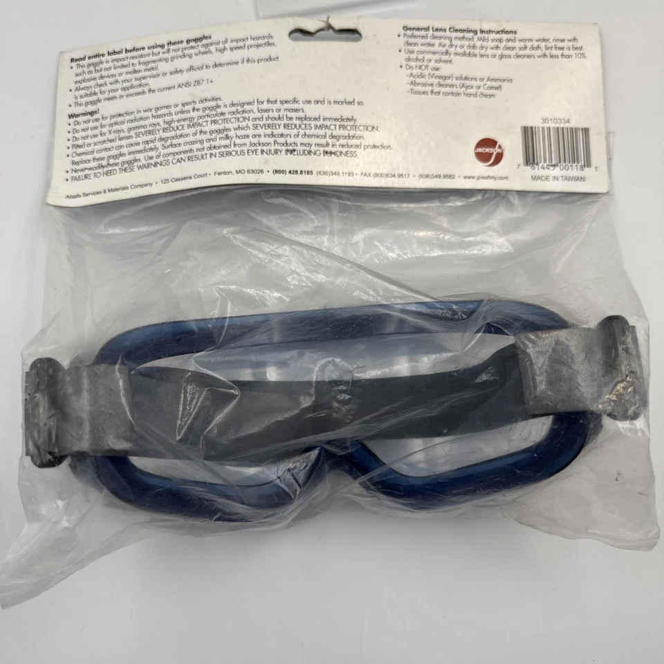 Monogoggle XTR Safety Goggles Style: Frame:Blue, Lens Tint:Clear part# 3010334 - Image 3 of 4