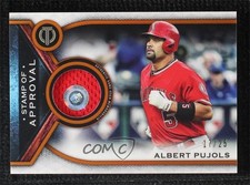 2021 Topps Tribute Stamp of Approval Relics Orange 17/25 Albert Pujols 00d2