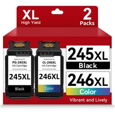 PG-245XL CL-246XL Ink Cartridge for Canon PIXMA MG2522 2520 TS3122 TR4520 TR4522