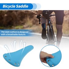 Bike Seat Cushion for Men Women Waterproof Comfortable Bicycle Saddle Light Blue