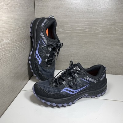 Saucony Excursion TR13 Trail Running Shoes Black Purple S10526-5  Women's Size 9
