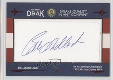 2011 TRISTAR Obak Cut Auto Red 3/5 Bill Madlock Auto 0w4