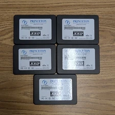 Lot of 5 PRINCETON SSD 128GB 2.5" Sata 6Gb/s Solid State Drive PSSD128GBCSU2-E7