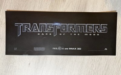Transformers 3: Dark Of The Moon - Double-Sided - Movie Theater Sign Mylar 5X13