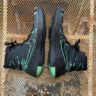 Nike Hyperdunk 2015 Black Green Strike Basketball Shoes 749567-030 Mens 13