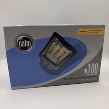 Vintage Palm m100 Handheld Flip Cover HotSync Stylus Link Microsoft NEW Open Box