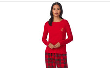 Lauren Ralph Lauren Women's Long-Sleeve Crewneck Pajama Top Size S 6964