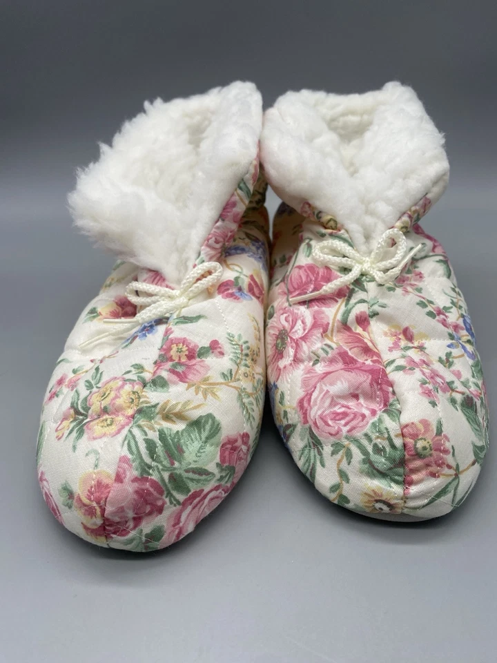 Zapatillas botín vintage DEARFOAMS talla pequeña 5-6 - NUEVAS - diseño floral Foto 4 de 4