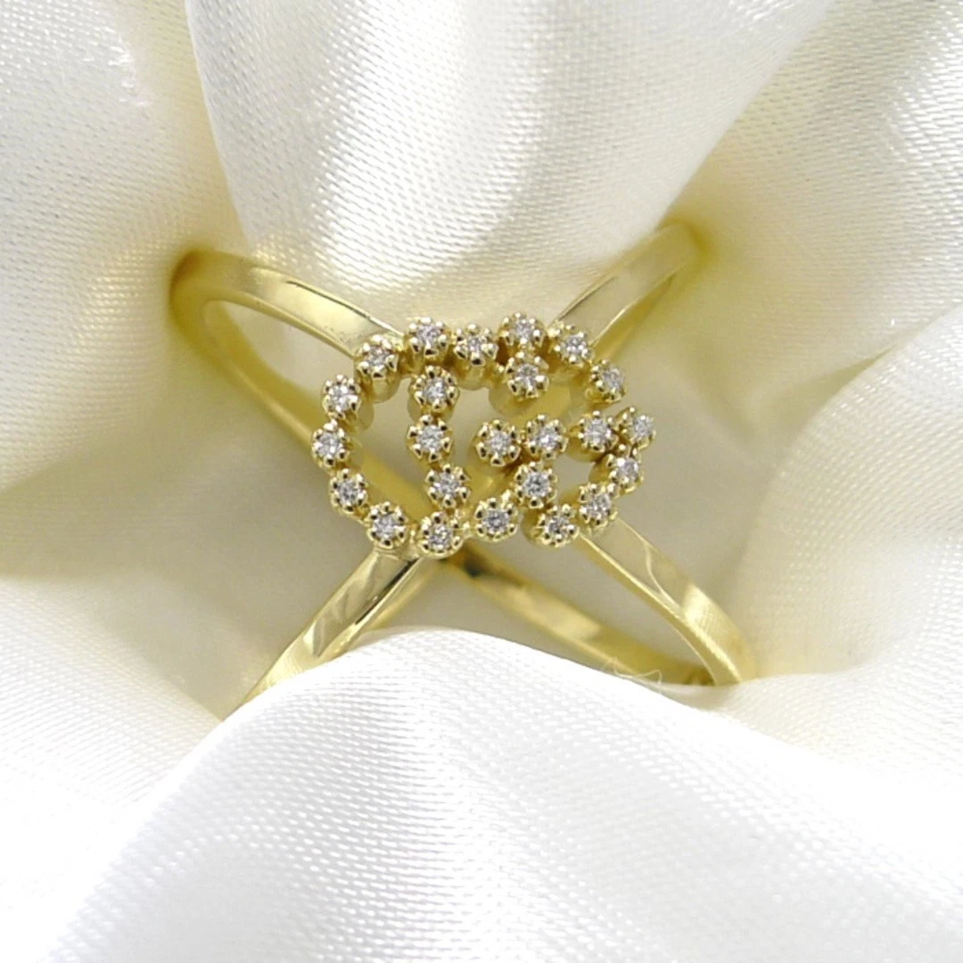 Anello Gucci GG funzionante oro giallo 750YG K18YG usato0