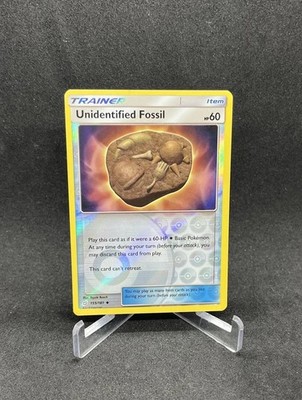 Unidentified Fossil 155/181 Uncommon Team Up Reverse Holo Pokémon Card 2019 LP
