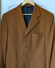Lorenzo Solbiati Men Sz 42 Sport Coat Blazer Cognac Brown Rare 4-Button USA Made