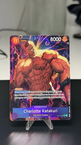 One Piece TCG English OP11-067 Charlotte Katakuri Alt Art Parallel SR English NM
