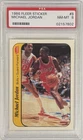 1986 Fleer Sticker Michael Jordan PSA 8 NM-MT Rookie Card #8