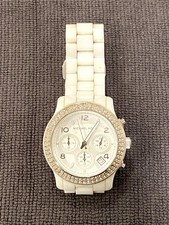 Michael Kors White Ceramic Runway MK5188 Wrist Watch Women - New Battery; Video