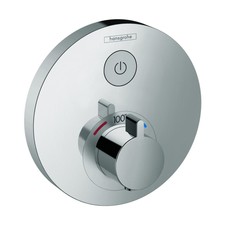 Hansgrohe 15744001 ShowerSelect S Thermostatic Trim 1 Function Round Chrome