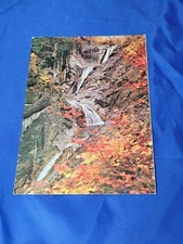 O-ryeon Waterfall on Mt. Seolag-san Postcard Chrome Divided