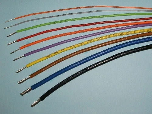 CAVO FILO ELETTRICO UNIPOLARE UL AWG AWM STYLE 1007 LAP 18 RAME STAGNATO COLORI